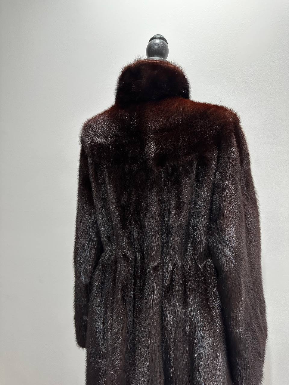 Luxury Womens Real Fur jacket SIZE L coat 1201000 Long genuine MINK NEW