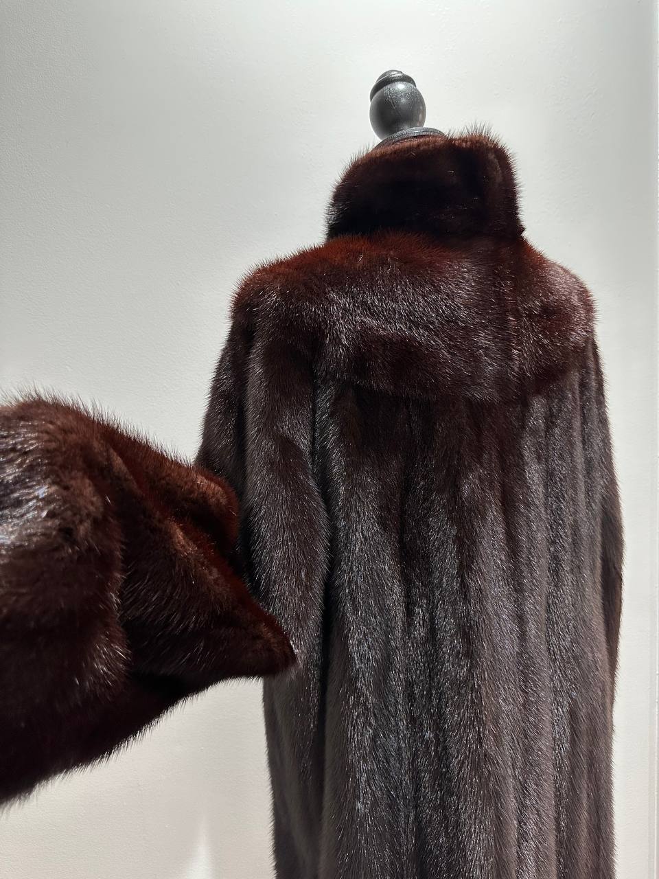 Luxury Womens Real Fur jacket SIZE L coat 1201000 Long genuine MINK NEW