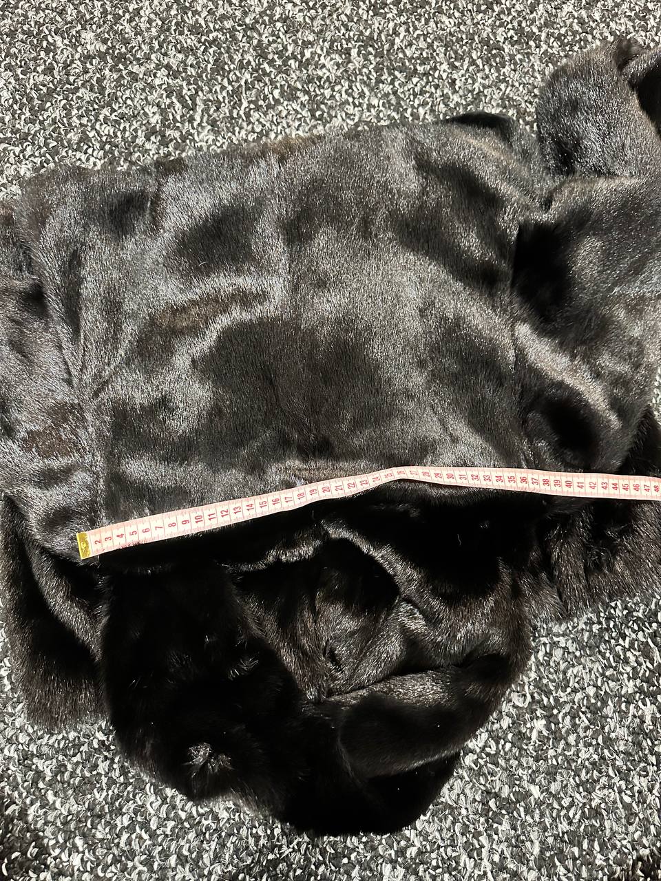 NEW REAL MINK FUR coat size S BELTED HOODED 1201123 long sleeve jacket BLACK