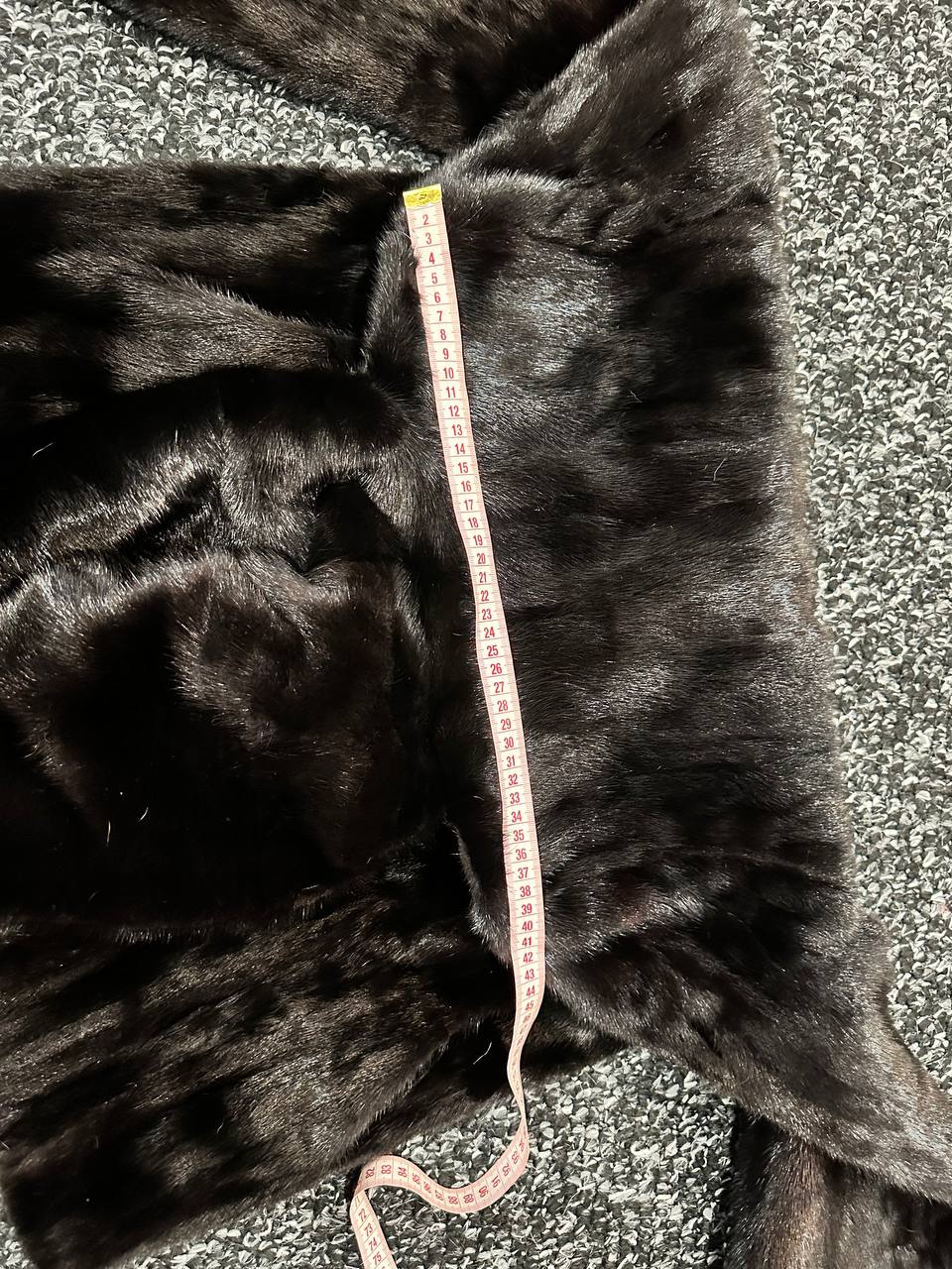 Luxury Womens Real MINK FUR 1201126 size M BLACK Coat Hooded Jacket
