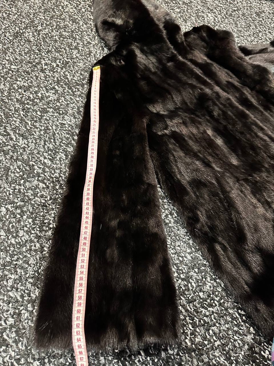 Luxury Womens Real MINK FUR 1201126 size M BLACK Coat Hooded Jacket