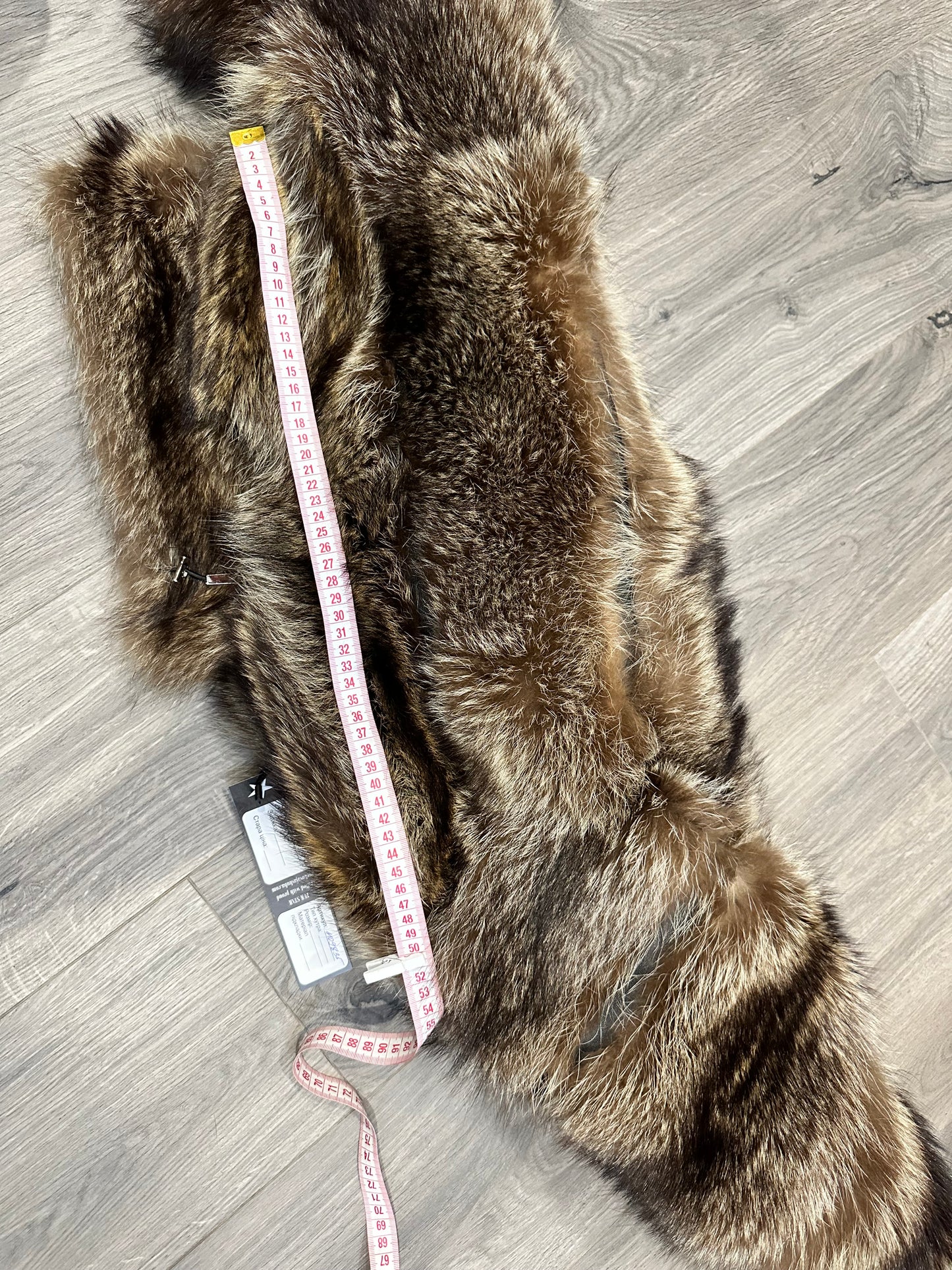 New REAL raccoon FUR SHORT BOMBER Coat Size XL 1109835 HORIZONTAL STYLE