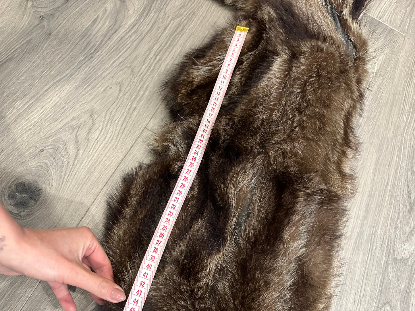 Real raccoon 100% Fur SHORT BOMBER Coat Size L 1109838 HORIZONTAL STYLE