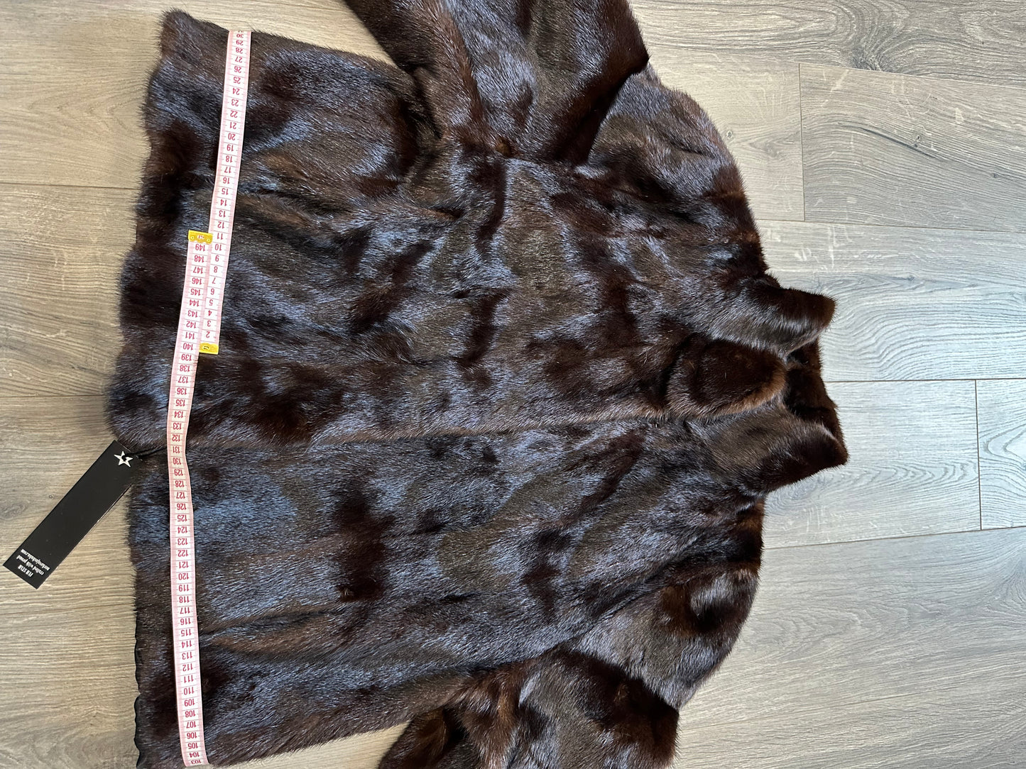 NEW Womens Real genuine Mink Fur jacket coat 2XL Bomber 1109974 Brown FURSTAR