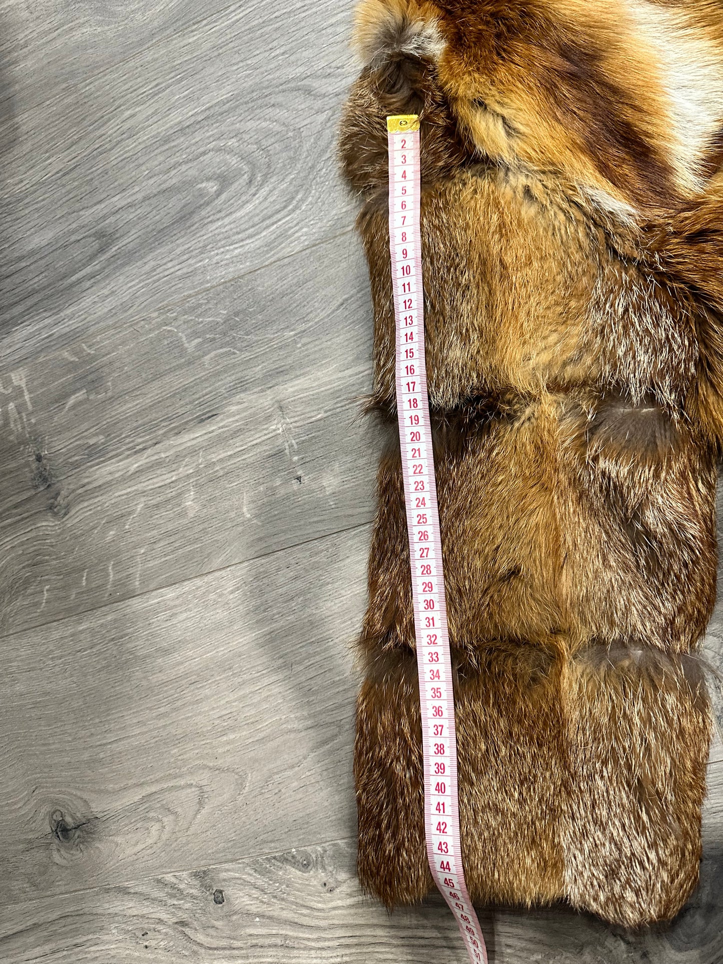 Women Real Red Fox natural 100% Fur short Coat Size XS 1109841 HORIZONTAL