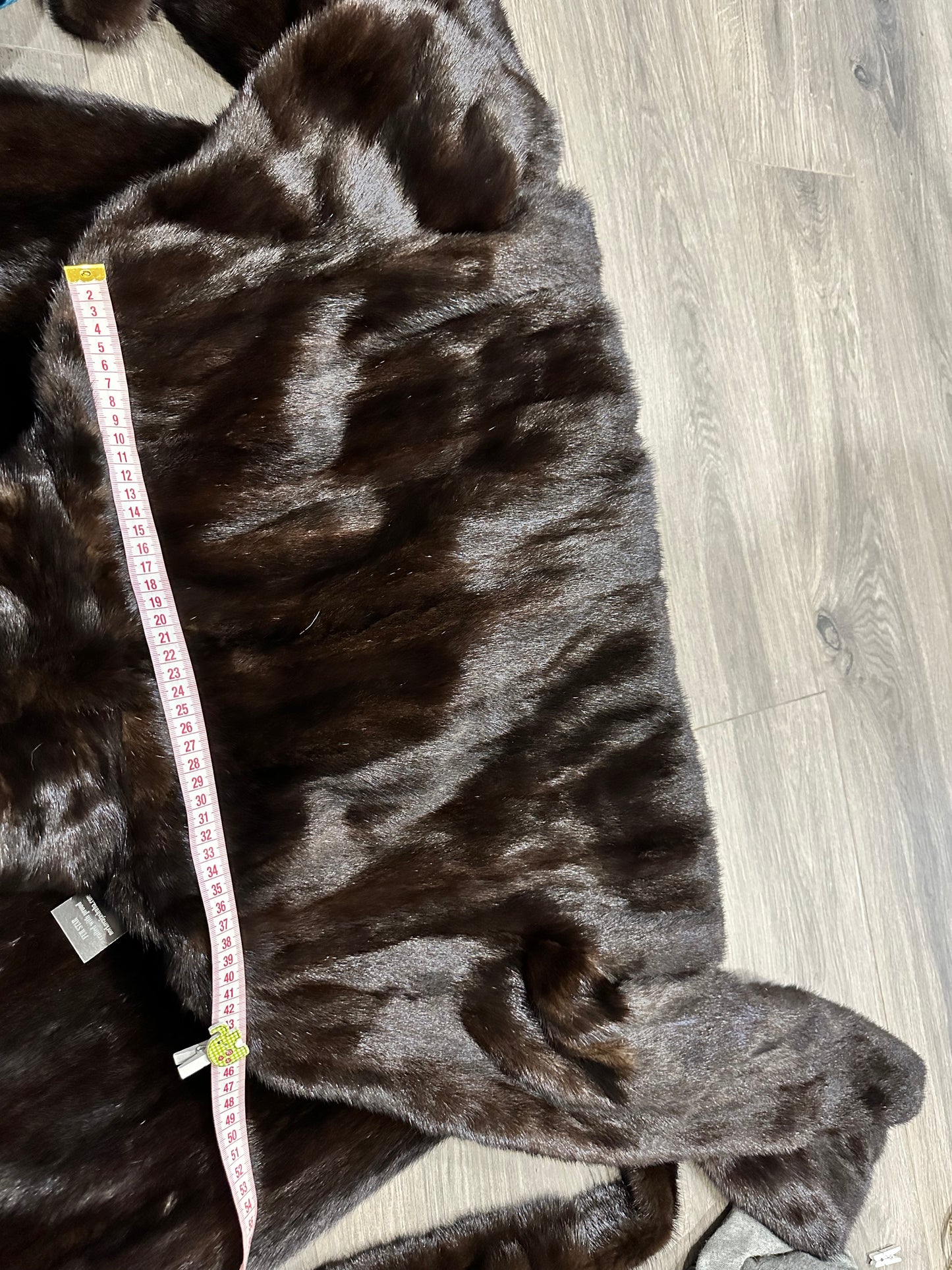 REAL 100% Genuine Mink FUR coat DEEP brown color size M NEW 1109891 WOMEN