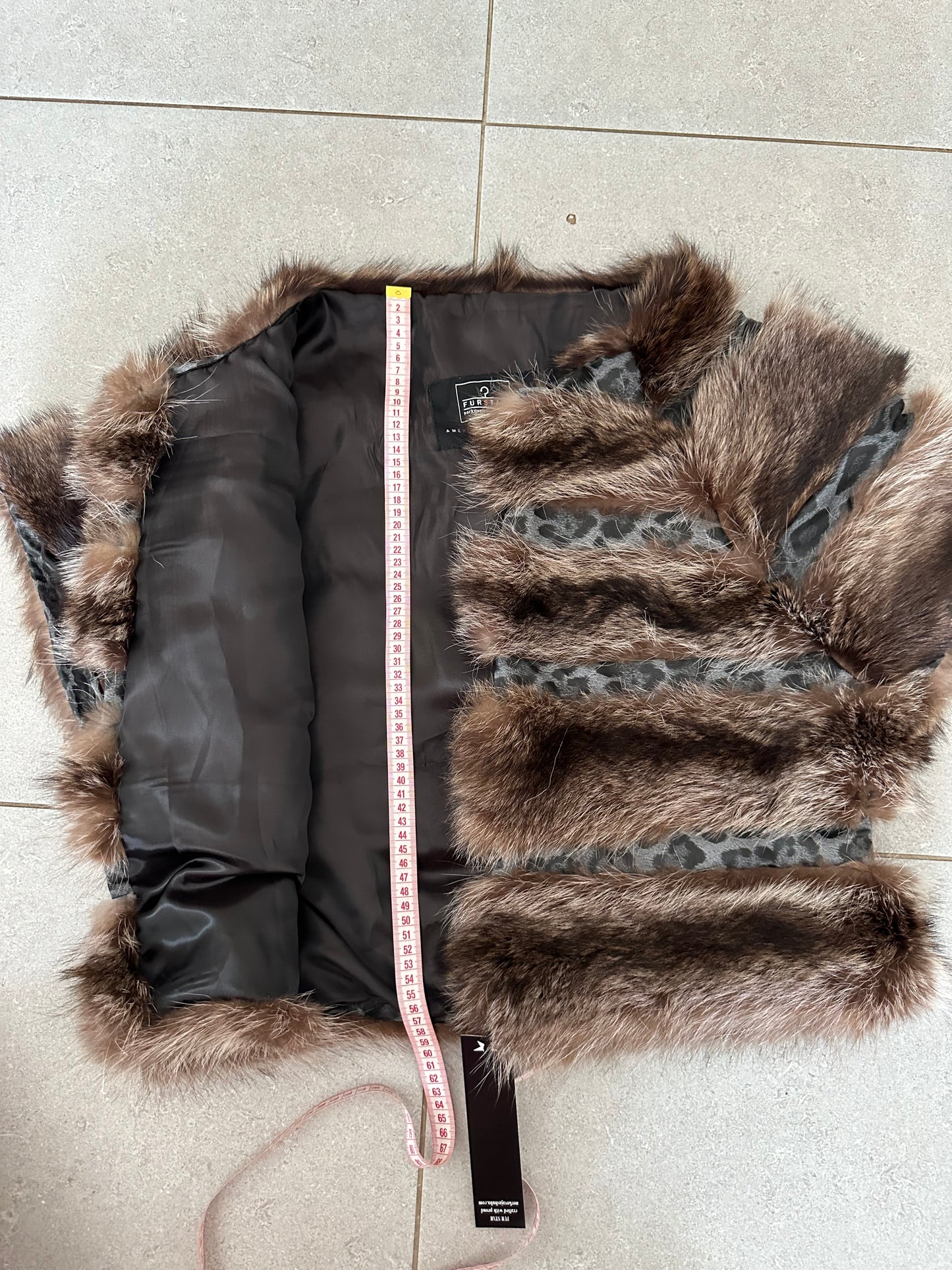 Women's Brand New Real natural raccoon fur VEST waist Coat Sleeves Less 1109985