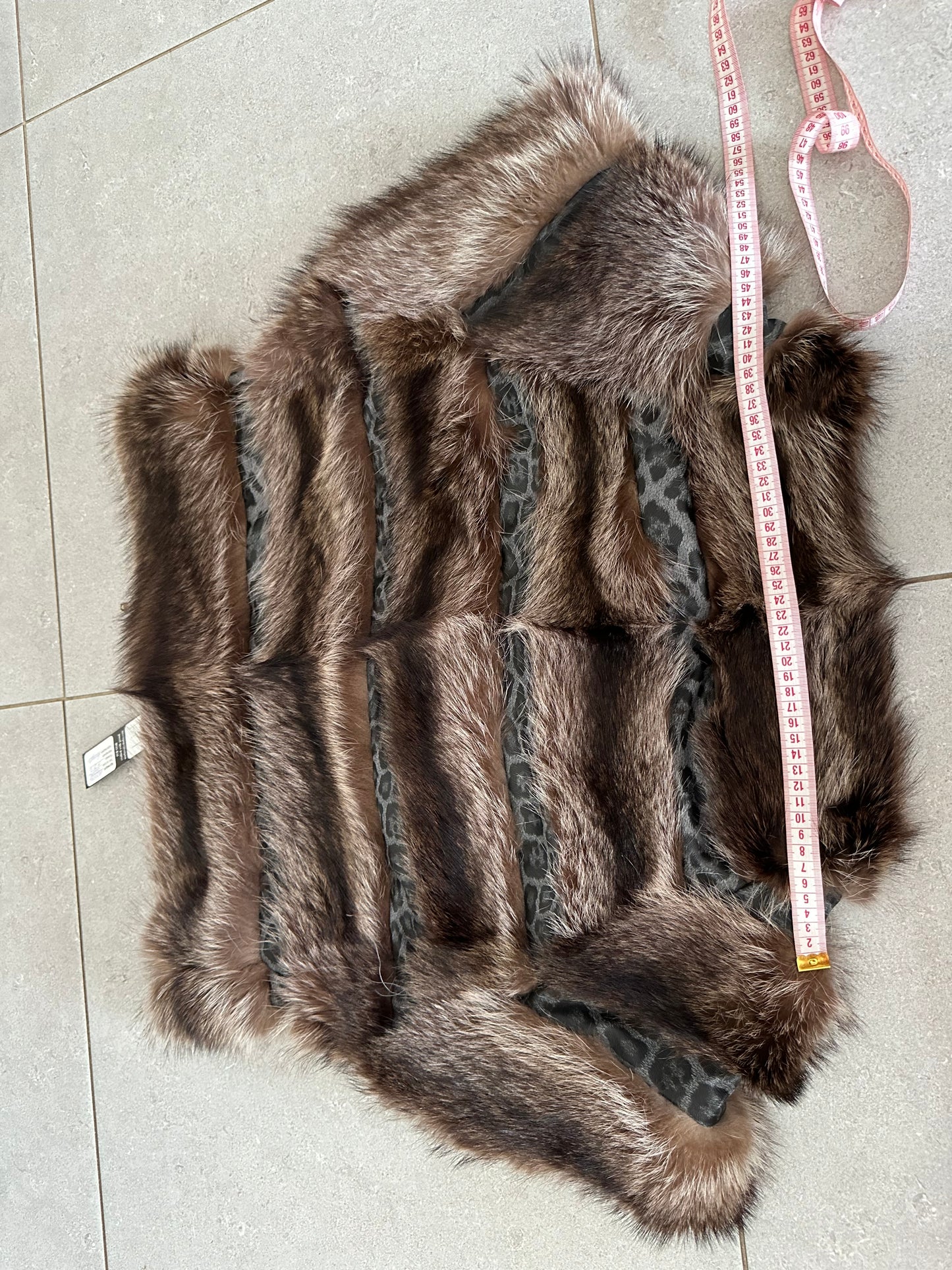 Women's Brand New Real natural raccoon fur VEST waist Coat Sleeves Less 1109985
