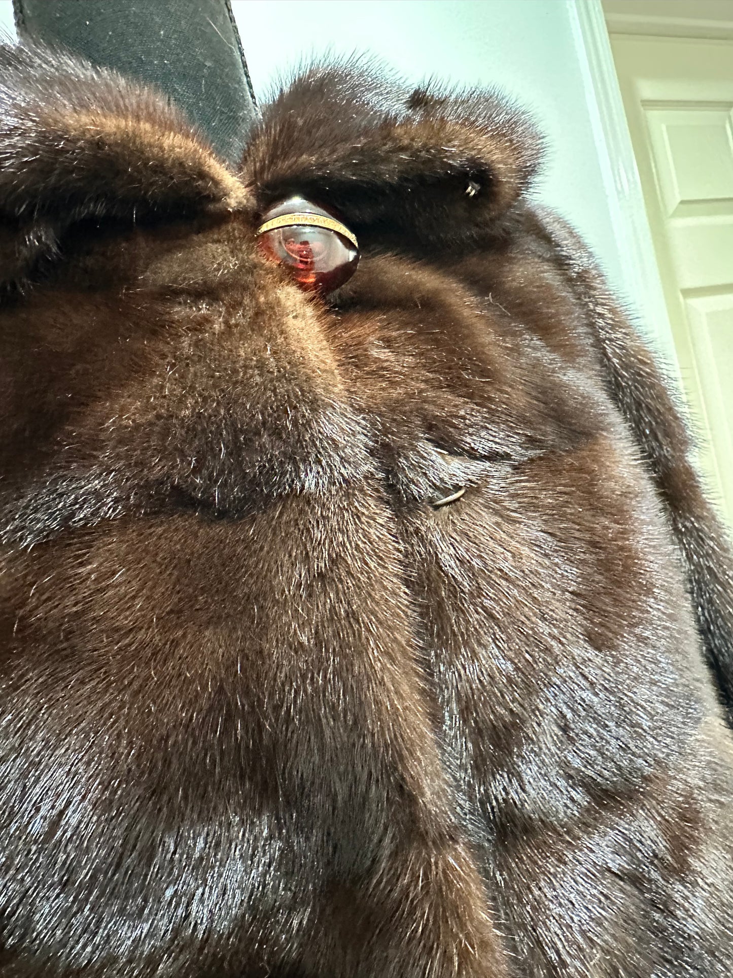 NEW REAL MINK FUR coat size XS SMALL 1201071 HORIZONTAL long sleeve jacket BROWN