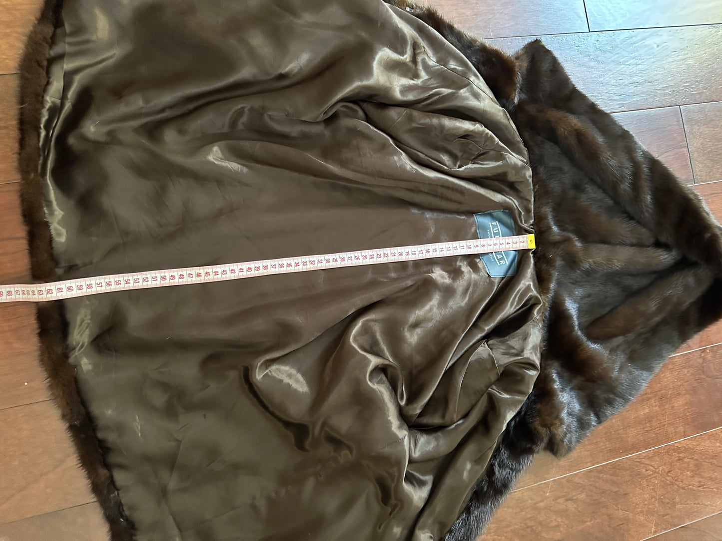 Real 100% MINK FUR 1201072 size S brown HOODED BOMBER Coat Jacket