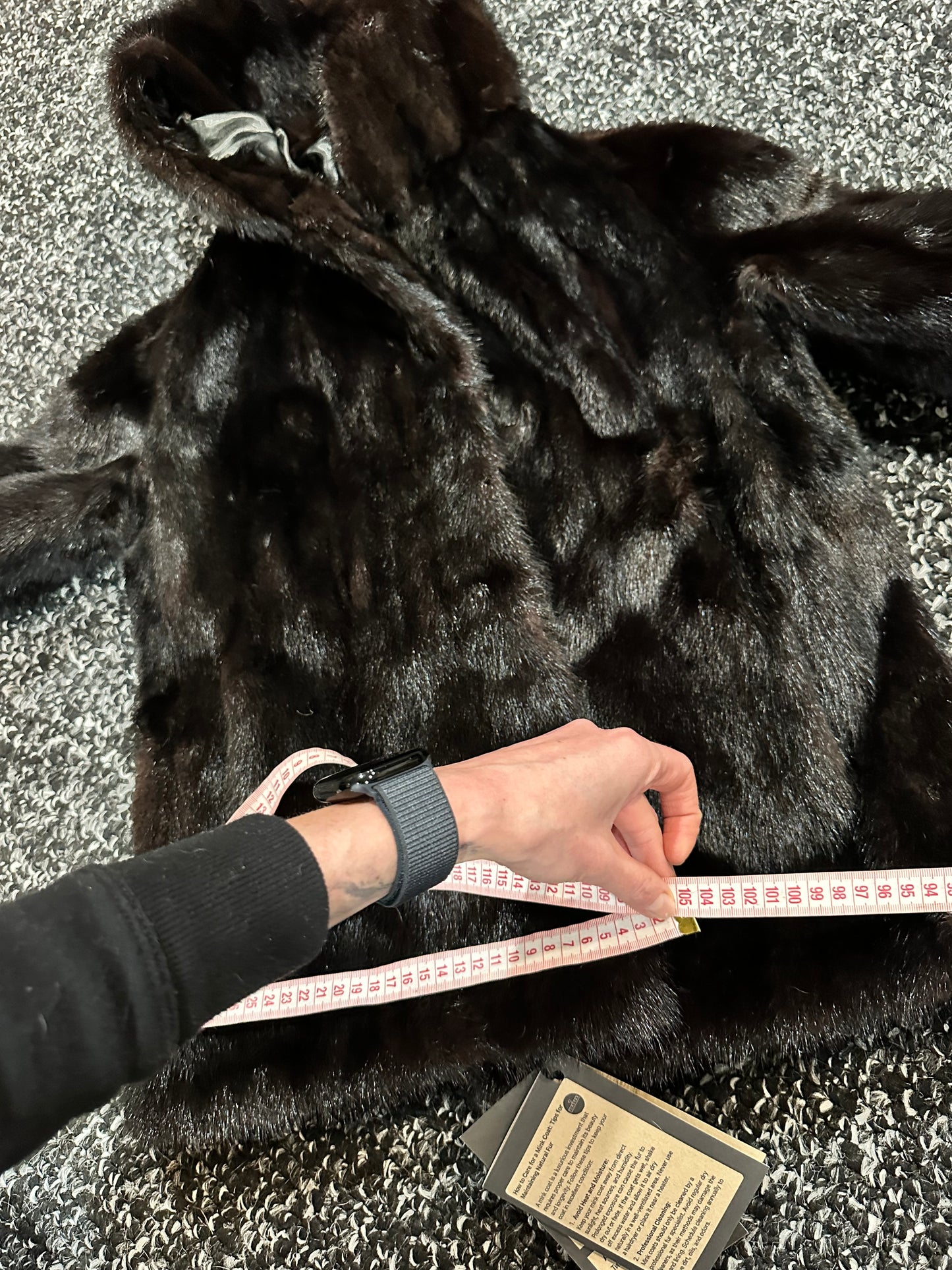 Womens Real 100% MINK FUR COAT 1201078 size S Hooded Jacket VEST BLACK