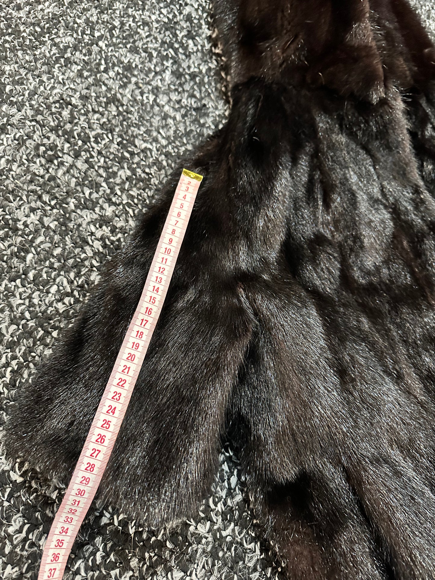 Womens Real 100% MINK FUR COAT 1201078 size S Hooded Jacket VEST BLACK