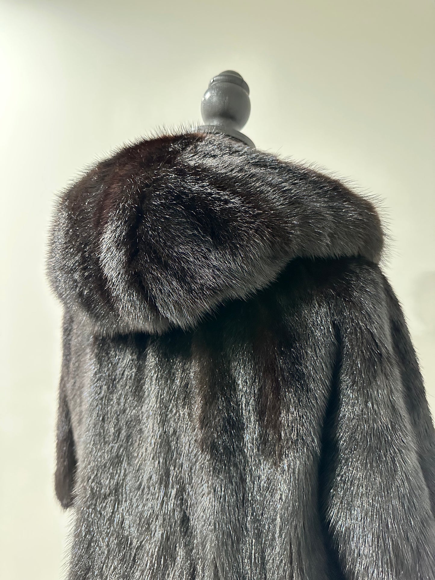 Womens Real 100% MINK FUR COAT 1201078 size S Hooded Jacket VEST BLACK