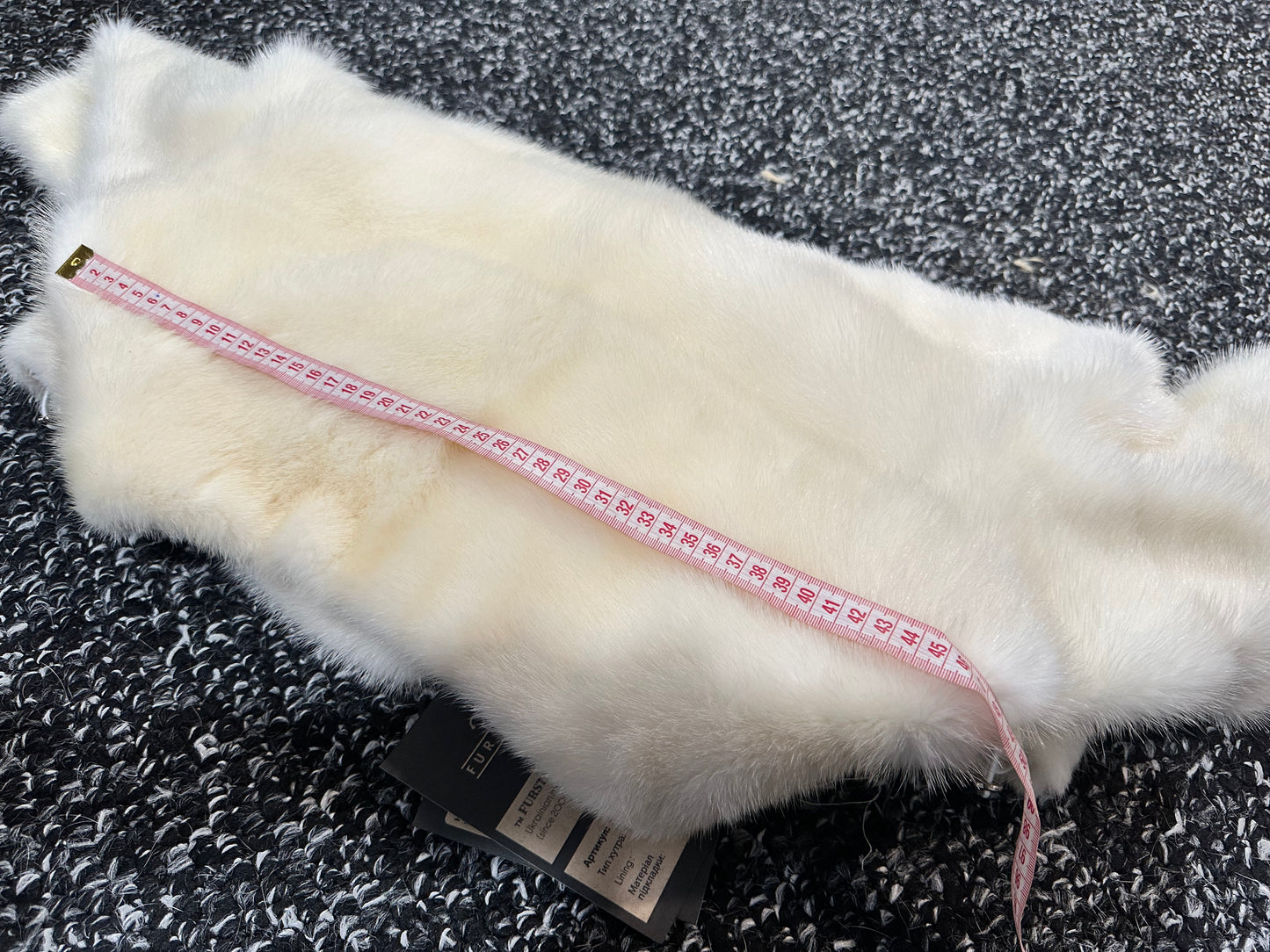BOMBER MINK REAL FUR WEDDING coat Jacket  CREAM color size M women 1201084