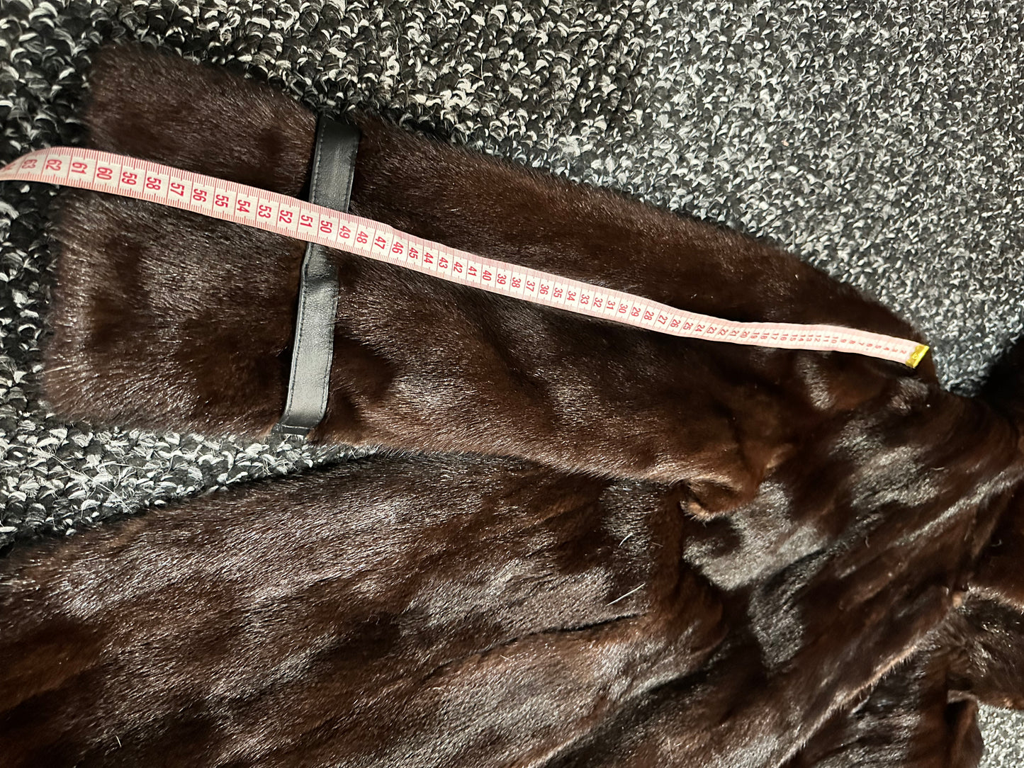 Real 100% MINK FUR 1201085 size L brown HOODED BOMBER Coat Jacket