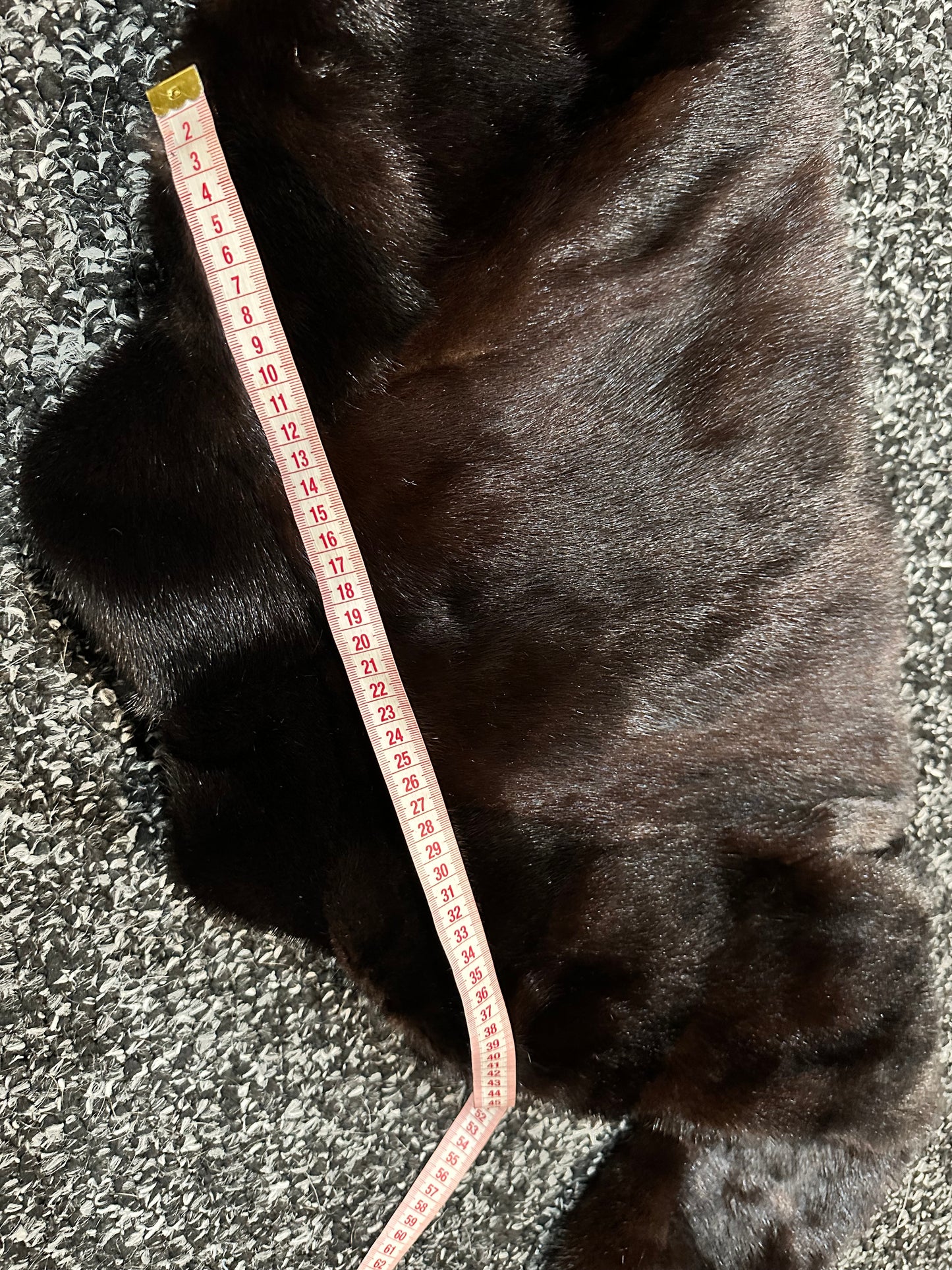 genuine real mink fur coat jacket 1201092 size M new dark brown COLOR NEW