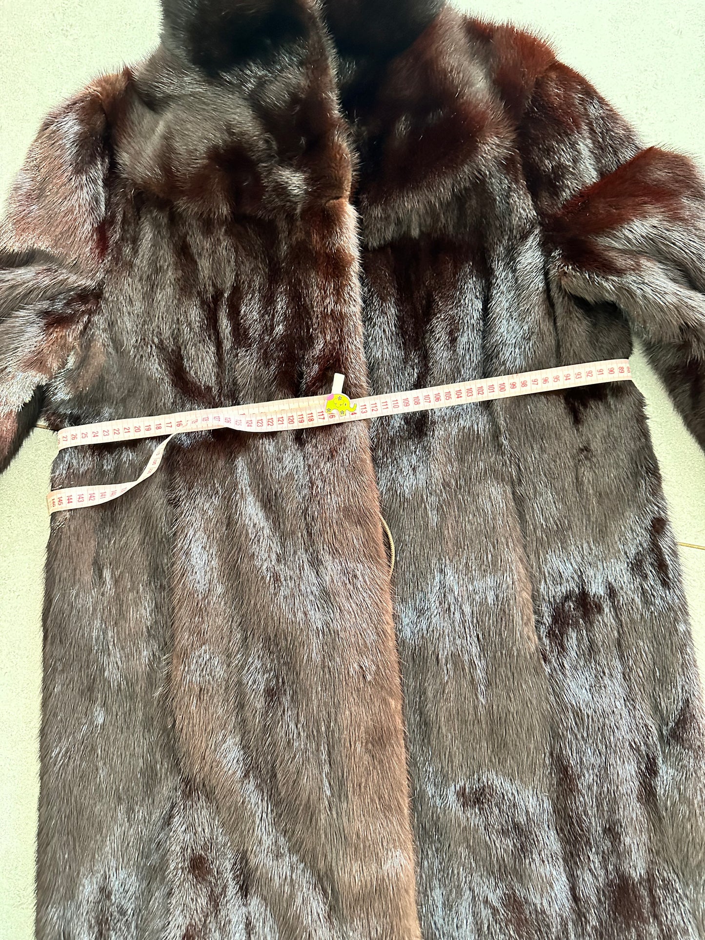 Luxury Womens Real Fur jacket SIZE L coat 1201000 Long genuine MINK NEW