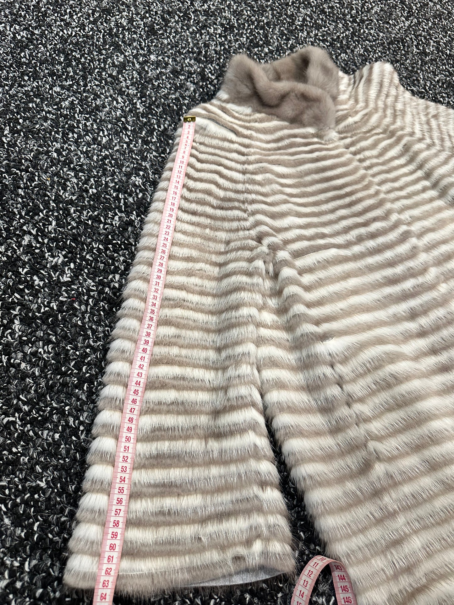 REAL MINK FUR women JACKET coat ONE size M L XL 2XL NEW 1201095 GENUINE FURS OVERSIZED