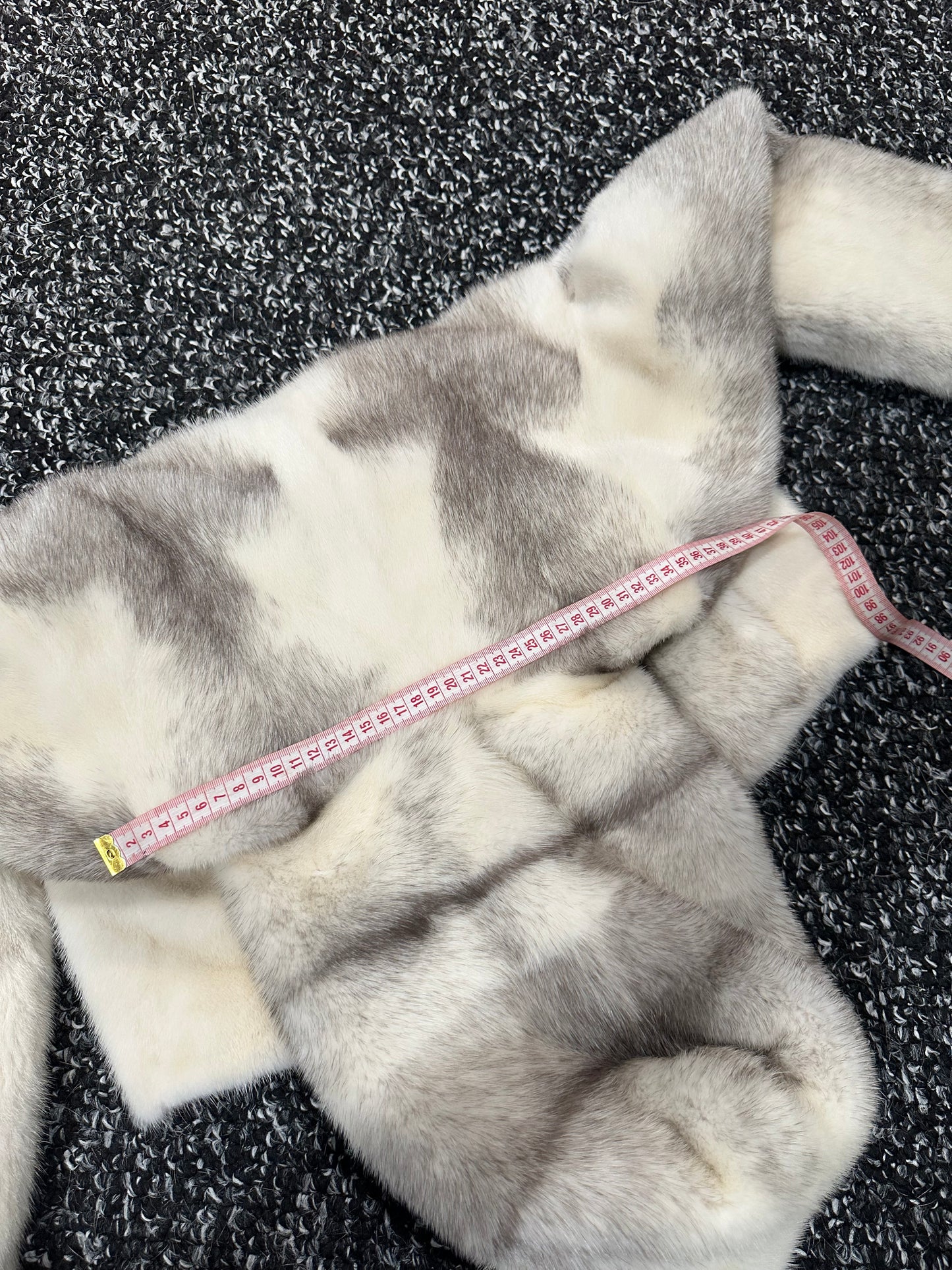 REAL CROSS MINK FUR women coat size S NEW 1201109 GENUINE FURS HOODED BOMBER