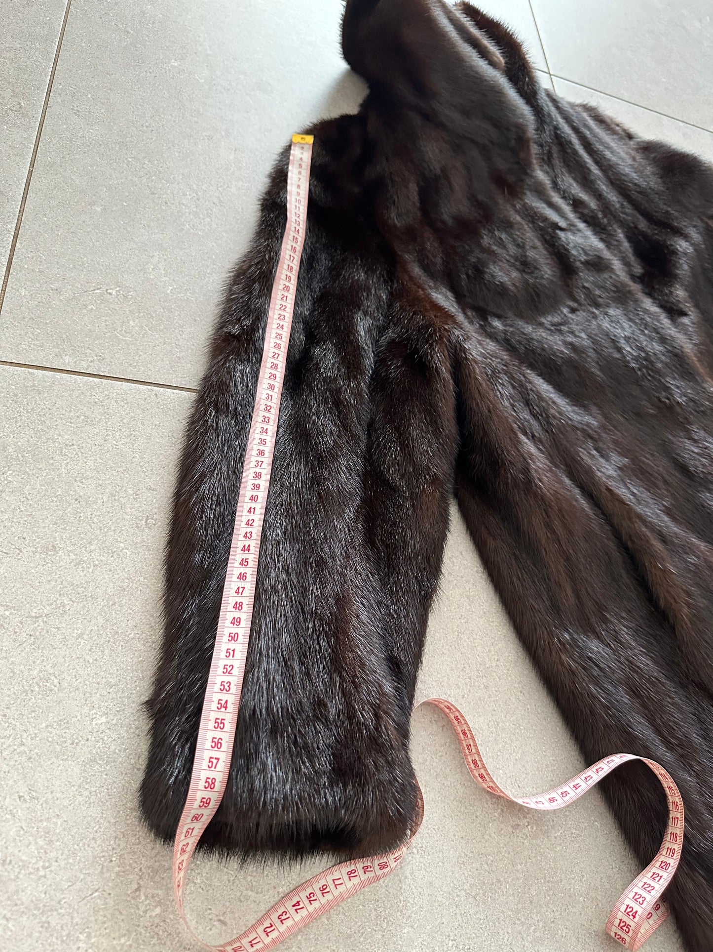 NEW REAL 100% Genuine Mink FUR coat full leng 1201014 size XL FURSTAR Dark BROWN