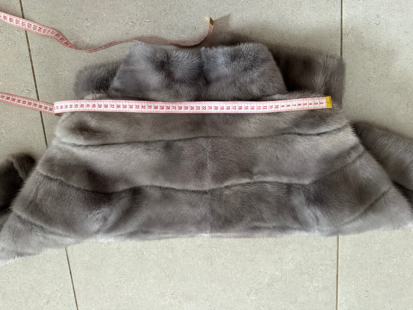 New Genuine REAL FUR 100% MINK coat Jacket  GREY SIZE XS women 1201019 FURSTAR