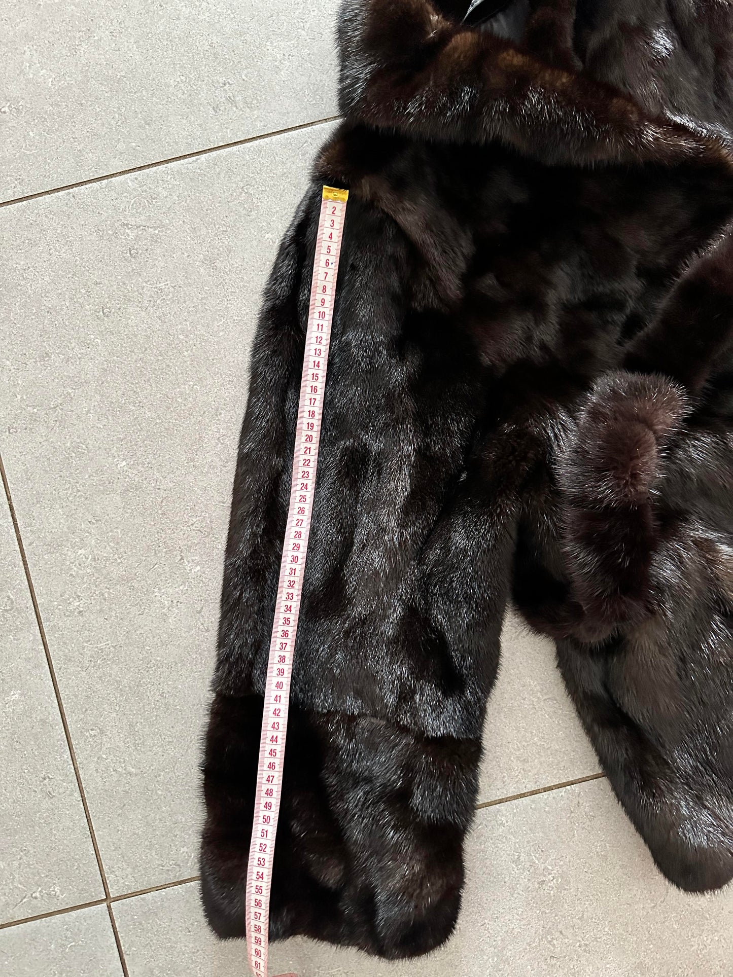 NEW Luxury Womens Real Mink Fur coat belted 1201038 Long genuine fur size XL